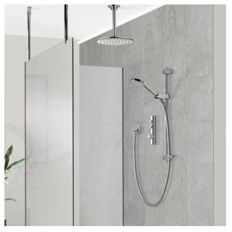 Aqualisa iSystem Smart Concealed with Adjustable & Wall Heads (Gravity Pumped)