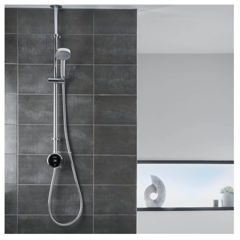 Aqualisa Quartz Touch Smart Shower Exposed with Adjustable Head (HP/Combi)