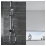 Aqualisa Quartz Touch Smart Shower Exposed with Adjustable Head (Gravity Pumped)