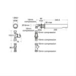 Armitage Shanks Sensorflow 21 230mm Wall Spout, Battery A4848