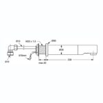 Armitage Shanks 230mm Wall Spout, Mains A4849