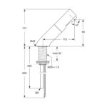 Armitage Shanks Sensorflow 21 Deck Spout Mains A4852 Brushed