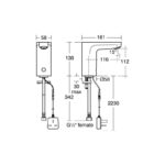 Armitage Shanks Sensorflow Wave Basin Spout, Mains A6161