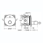 Armitage Shanks Sensorflow Wave Shower Valve, Mains A6173