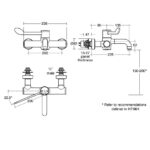 Armitage Shanks Markwik 21  Panel Lever Mixer, Detachable Spout