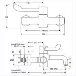 Armitage Shanks Markwik 21+ Panel Mounted Thermostatic Basin Mixer