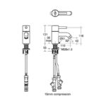 Armitage Shanks Contour 21  Outline Basin Mixer, Flexi Tails
