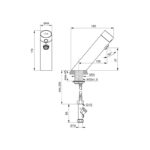 Armitage Shanks Sensorflow E Deck Basin Mixer, Mains A7548