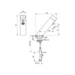 Armitage Shanks Sensorflow E Deck Basin Mixer Mains A7548