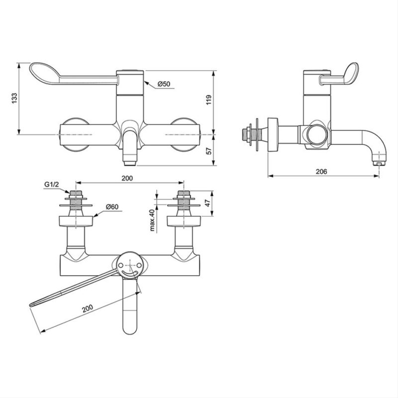 Armitage Shanks Markwik 21+ Comfort Sequential Panel Mounted PBV Mixer