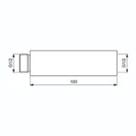 Armitage Shanks Nimbus 21 1/2" x 100mm Bib Tap Extension (Single)