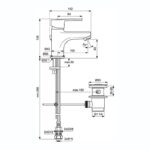 Armitage Shanks Sandringham Basin Mixer with Waste B3306