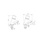 Armitage Shanks Contour Avon 21 Self Closing Basin Taps Chrome