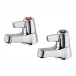 Armitage Shanks Sandringham 21 Basin Pillar Taps Lever