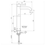 Armitage Shanks Edit R Tall Basin Mixer Tap BC712