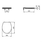 Armitage Shanks Sandringham 21 Toilet Seat Slow Close E1318
