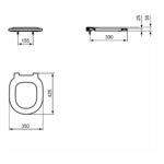Armitage Shanks Concept Freedom Standard Close Seat Ring Silk Black