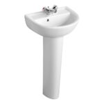 Armitage Shanks Sandringham 21 45cm 1 Hole Basin & Pedestal