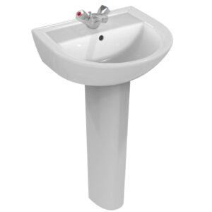 Armitage Shanks Sandringham 21 50cm 1 Hole Basin & Pedestal