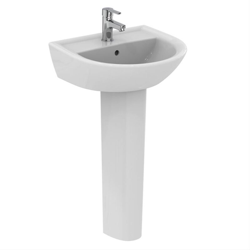 Armitage Shanks Sandringham 21 50cm 1 Hole Basin & Pedestal