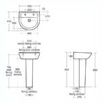 Armitage Shanks Sandringham 21 50cm 2 Tap Hole Basin