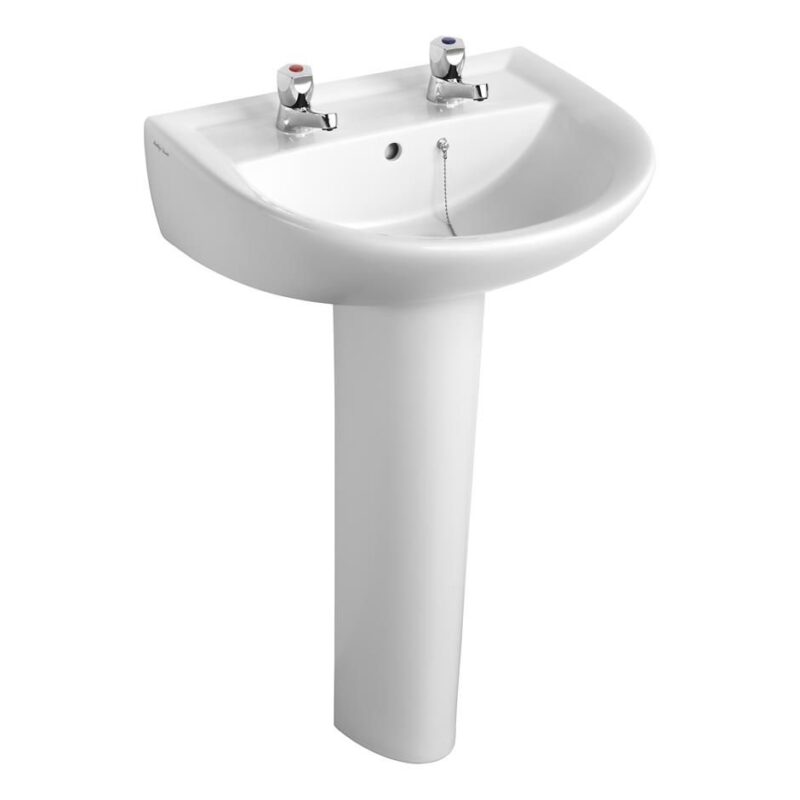 Armitage Shanks Sandringham 21 55cm Pedestal Basin 2TH