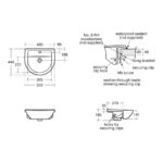Armitage Shanks Sandringham 21 50cm Semi Countertop Basin 1TH