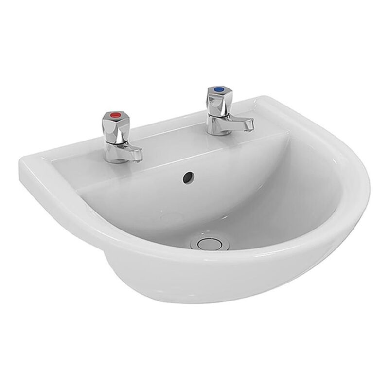 Armitage Shanks Sandringham 21 50cm Semi Countertop Basin 2 Holes