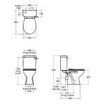 Armitage Shanks Sandringham 21 Toilet with Lever Cistern & Standard Seat