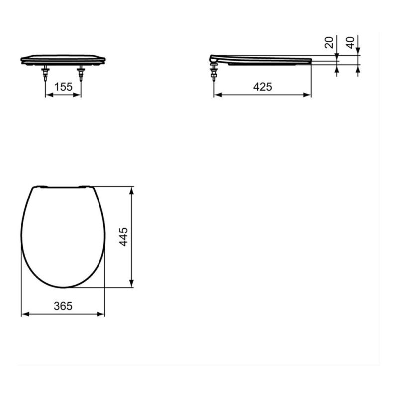 Armitage Shanks Sandringham 21 Close Coupled Toilet with Spatula Lever Cistern & Soft Close Seat