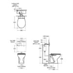 Armitage Shanks Sandringham 21 Back-To-Wall Toilet with Seat