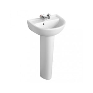 Armitage Shanks Sandringham 21 450mm 1 Hole Basin & Full Pedestal