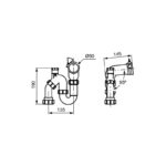 Armitage Shanks Contour 21+ Waste & Trap for No Tap Deck Basins