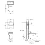 Armitage Shanks Contour 21+ Back To Wall Rimless Bowl S0439 SmartGuard