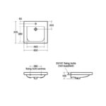 Armitage Shanks Care Plus Electric Basin Bracket, Vertical S0651