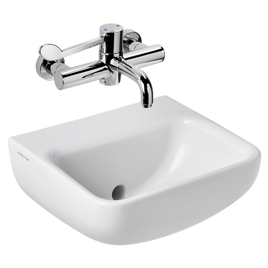 Armitage Shanks Contour 21 40cm Back Outlet Washbasin 0TH S0679 Armitage Shanks Contour 21 40cm Back Outlet Washbasin 0TH S0679