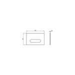 Armitage Shanks Oleas Mechanical Single Flushplate S0766 Matt Chrome