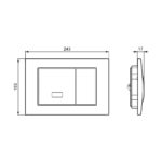 Armitage Shanks Septa Pro E1 Infrared & Manual Metal Flushplate S0772