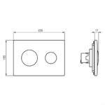 Armitage Shanks Contemporary Dual Flush Plate Chrome