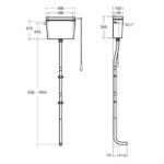 Armitage Shanks Regal High Level Cistern, Side Supply, 6 Litre S1164