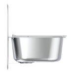 Armitage Shanks Angus Cleaners Sink 50cm with Bucket Grating Polished Steel