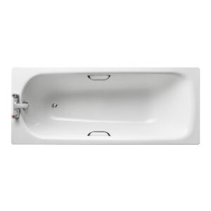 Armitage Shanks Sandringham 21 170x70cm Steel Bath 2 Holes & Grips