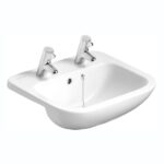 Armitage Shanks Profile 21 50cm 2 Hole Semi Countertop Basin