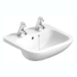 Armitage Shanks Profile 21 50cm 2 Hole Semi Countertop Basin