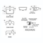 Armitage Shanks Profile 21 50cm 2 Hole Semi Countertop Basin