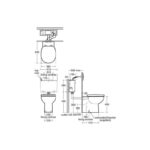 Armitage Shanks Profile 21 Back To Wall Toilet with Normal Close Seat