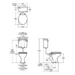 Armitage Shanks Sandringham 21 Low Level Toilet, Bottom Inlet Cistern