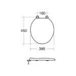 Armitage Shanks Gemini Toilet Seat White