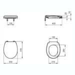 Armitage Shanks Contour 21 Small Seat & Cover Blue