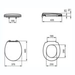 Armitage Shanks Contour 21 Standard Seat & Cover Blue